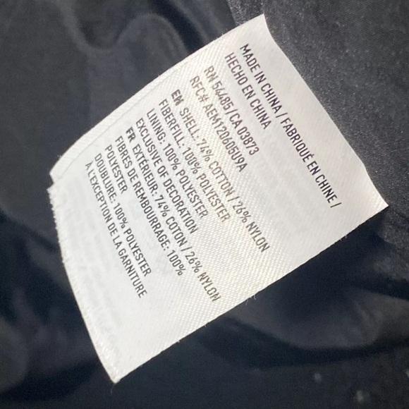 American Eagle Bomber Jacket Mens Small Black Heavy Thick Aviator Y2K Gorpcore - Picture 5 of 9